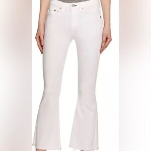 rag & bone White Flare Pants Size 26